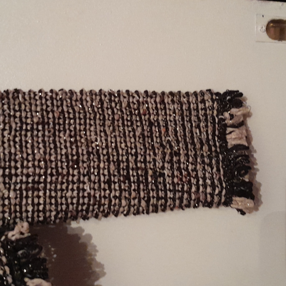 H&M Multicolored Open Front Raw Fringe Jacket - image 3